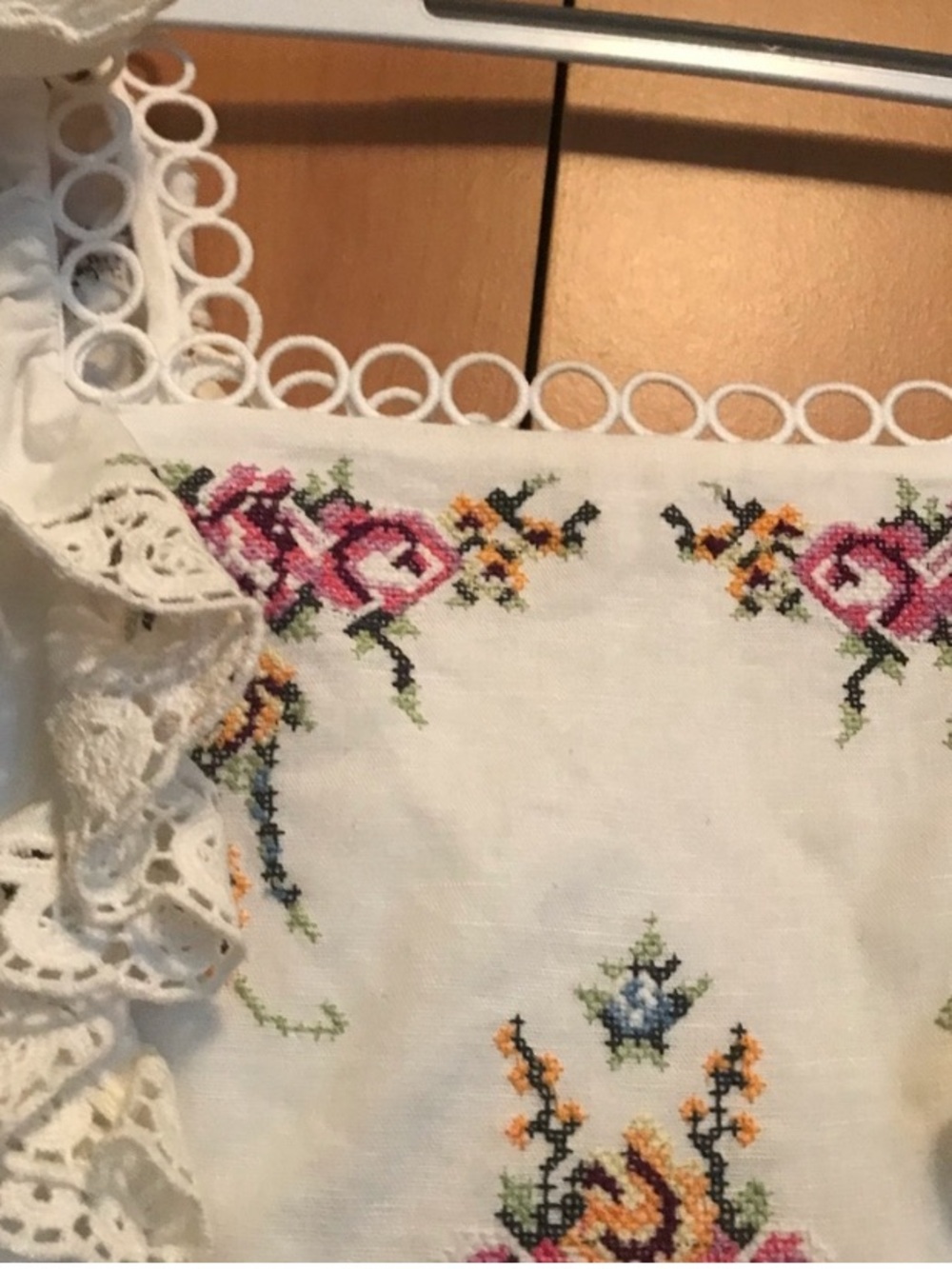 Zimmermann Allia Cross Stitch Dress in Ivory - Picture 3 of 7
